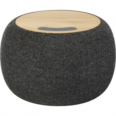 Logo trade ärikingituse pilt: Ecofiber bambusest/RPET Bluetooth® kõlar ja juhtmevaba laadimisalus